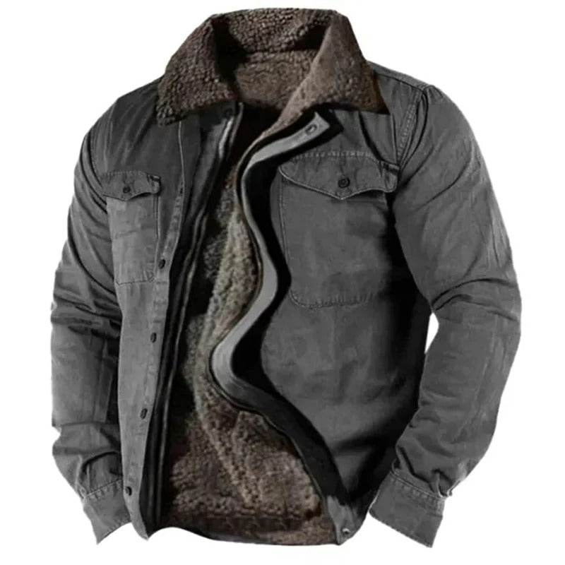 Men’s Button-Up Winter Jacket | Classic