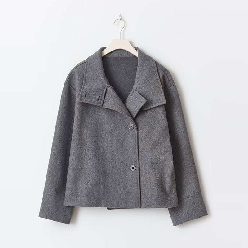 Nurozis | Elegant Short Coat with Double-Breasted Closure