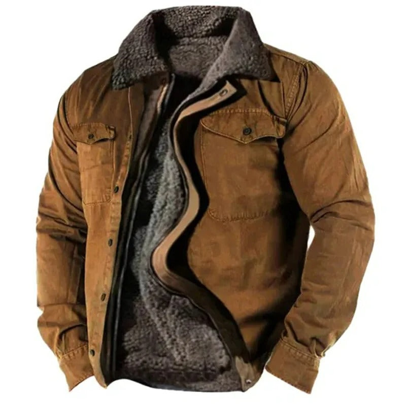 Men’s Button-Up Winter Jacket | Classic