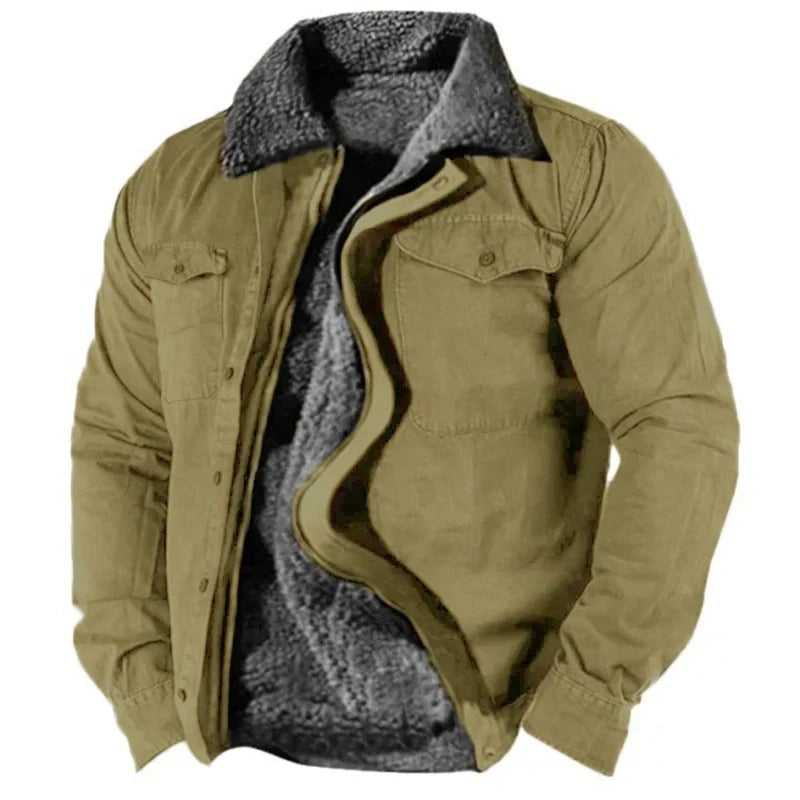 Men’s Button-Up Winter Jacket | Classic