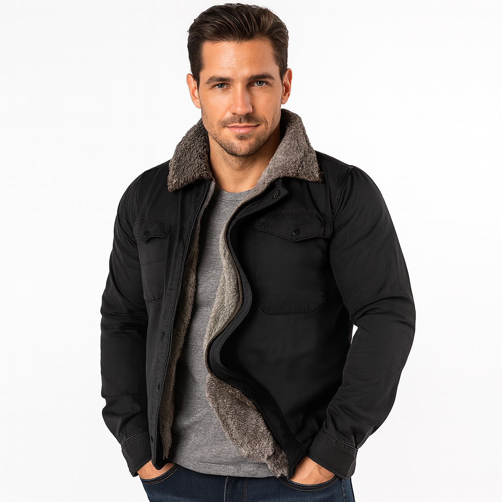 Men’s Button-Up Winter Jacket | Classic
