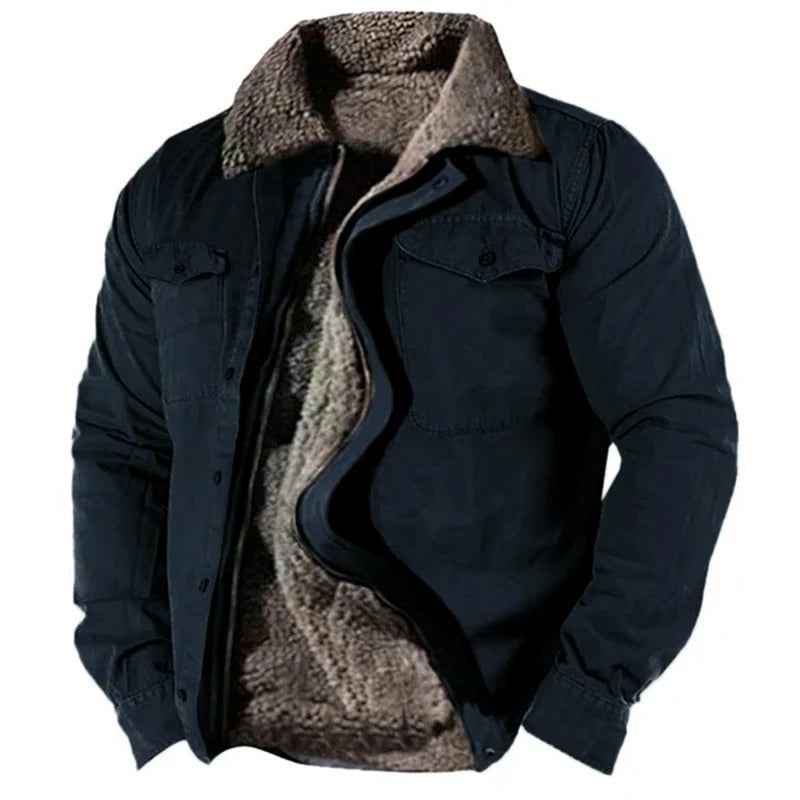 Men’s Button-Up Winter Jacket | Classic
