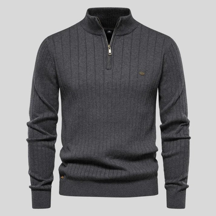 Nurozis | Half-Zip Knit Jumper for Men